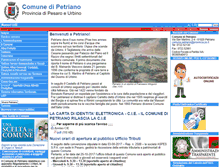 Tablet Screenshot of comune.petriano.pu.it